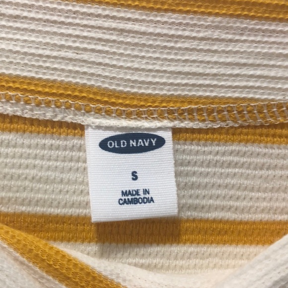 Yellow and cream striped NWT lightweight sweater - Picture 3 of 3
